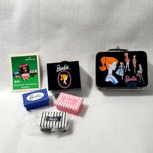 Barbie Shopping Shoes Hallmark Christmas Ornament 2003 & 40th Anniversary Tin